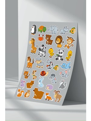 Stickermarket Sevimli Kahramanlar Sticker Seti (10)