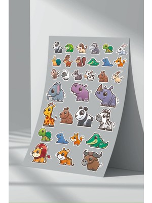 Stickermarket Sevimli Kahramanlar Sticker Seti (12)