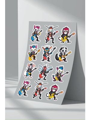 Stickermarket Sevimli Kahramanlar Sticker Seti (18)