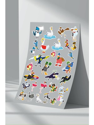 Stickermarket Sevimli Kahramanlar Sticker Seti (13)