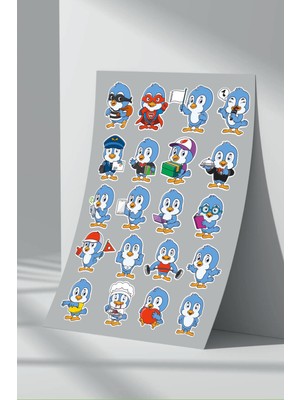 Stickermarket Sevimli Kahramanlar Sticker Seti (15)
