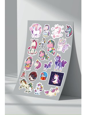 Stickermarket Unicorn Sticker Seti (3)