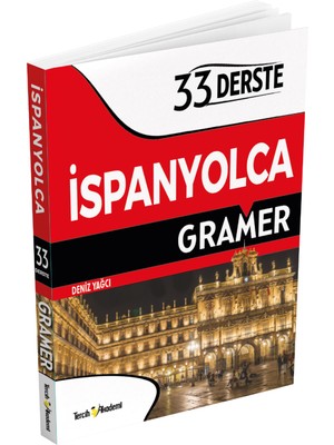 Tercih Akademi Yayınları 33 Derste İspanyolca Gramer (ENZO KAGIT 2 HAMUR)