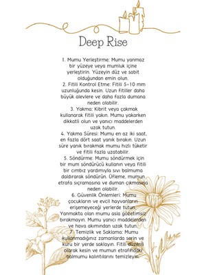 Deep Rise Mum Kase Sedefli Love Lavanta Kokulu