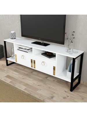 SVR Design Svr Tv Ünitesi Beyaz-Gold