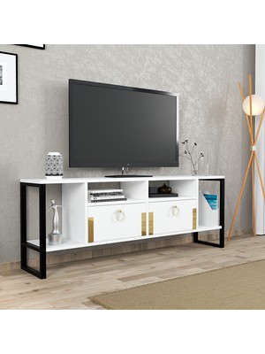 SVR Design Svr Tv Ünitesi Beyaz-Gold