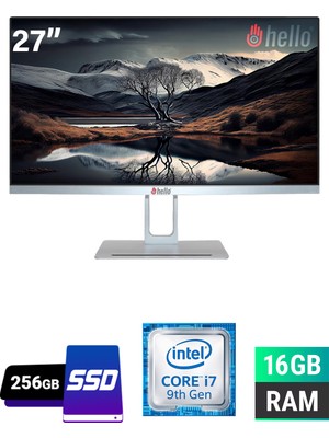 Hello All In One Bilgisayar 24 Inç I7 16GB Ram 256GB SSD Ev Iş Ofis Bilgisayarı HL24H110D3I7