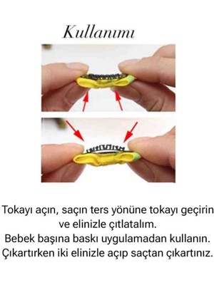 Miccolatte Saçsız Bebek Tokası El Örgüsü Çiçekli Sarı