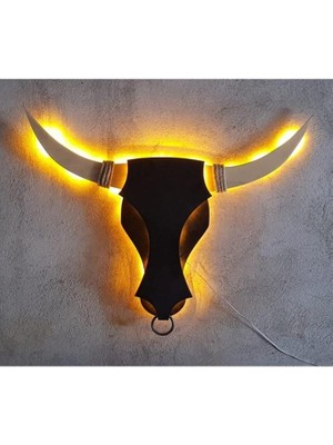 Sanec Boğa Silueti Ledli Duvar Aydınlatması