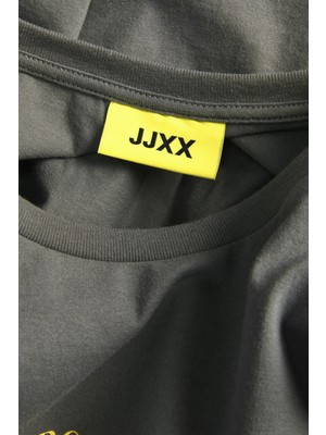 Jjxx Jxselma Kadın Gri T-Shirt 12262605-PEWTER