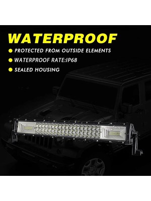 Astraled Off Road Uyumlu LED Bar 80 cm Beyaz / Turuncu Renkli 5 Modlu