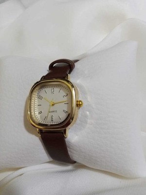 Quartz Kare Oval Kasa Marka Model Çelik Kasa Deri Kayış Minimal Kol Saati