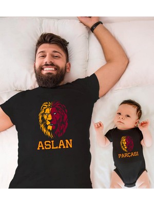 Tshirthane Sarı Kırmızı Aslan Parçası Baba Oğul Kız TEK ÜRÜN FİYATIDIR KOMBİN YAPMAK İÇİN EN AZ 2ADET SEPETE EK