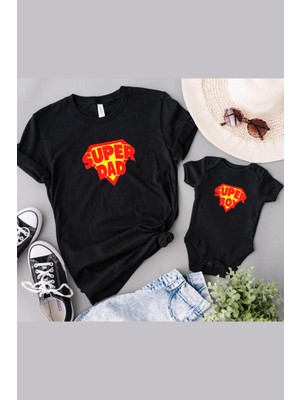 Tshirthane Super Dad Boy Baba Oğul Kız (TEK ÜRÜN FİYATIDIR KOMBİN YAPMAK İÇİN EN AZ 2 ADET SEPETE EKLEYİNİZ)