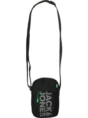 Jack & Jones Jacashford Mesh Crossbody Erkek Siyah Omuz Çantası 12233477-02