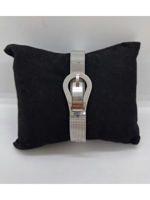 Stainless Steel Hasır Kemer Model Çelik Bileklik