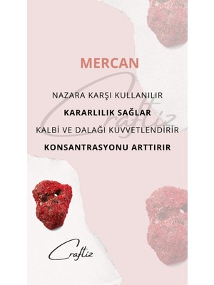 Mercan Taşı Kalp Kolye - Çelik Zincir ile Aşk ve Doğal Güzellik