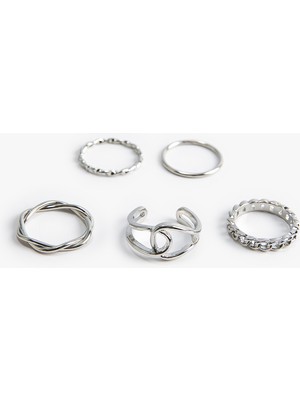 Koton 5'li Yüzük Seti Burgu