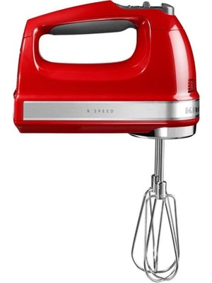 KitchenAid 9 Hızlı El Mikseri 5KHM9212 Empire Red EER Kırmızı Renkli Güçlü Mikser