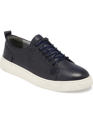 Tergan Lacivert Deri Erkek Sneaker - E24I1AY56609-A31