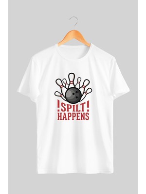 Bargan Giyim Spilt Happens Bowling Tasarım Tshirt