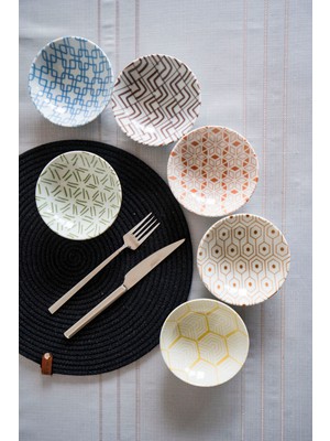 Porland Tamina 6'lı Karma Çerezlik Sosluk Kase Takımı 12CM