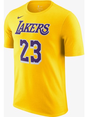 Nike Los Angeles Lakers Erkek Beyaz Basketbol T-SHIRT.734