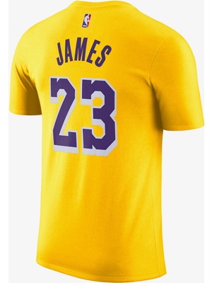 Nike Los Angeles Lakers Erkek Beyaz Basketbol T-SHIRT.734