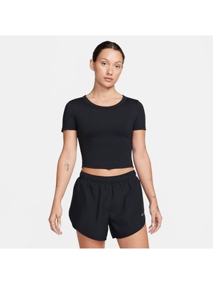 Nike One Fitted Dri-Fit Kadın Siyah Antrenman T-SHIRT.010
