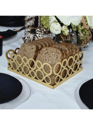 Decorelax Gold Halka Tasarım Ekmeklik