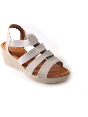Papuçcity Mvşm 02860 Orto Pedik Dolgu Topuk Günlük Kadın Sandalet