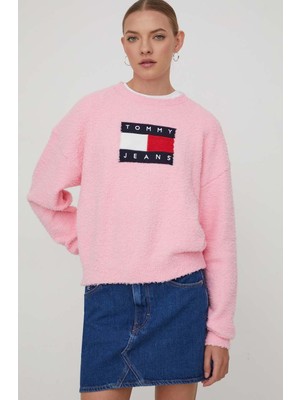 Tommy Hilfiger Tjw Center Flag Sweater Kadın Kazak