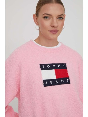 Tommy Hilfiger Tjw Center Flag Sweater Kadın Kazak