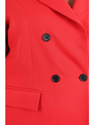 Moda Xlarge Kadın Astarlı Büyük Beden Blazer Ceket 0101-1