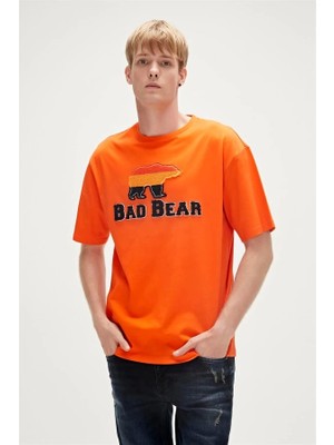 Bad Bear Üç Parçalı Turuncu Erkek Tişört