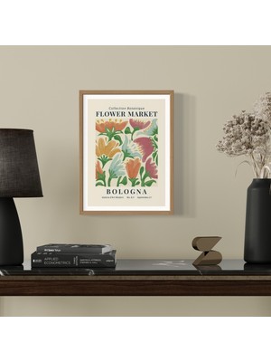 Decotorium Çerçeveli Tablo Flower Market Serisi Mdf Tablo FLO/003