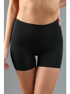 NEWBRA LINGERIE Kadın İz Bırakmayan Lazer Kesim Şort | Siyah 9205
