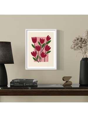 Decotorium Çerçeveli Tablo Flower Market Serisi Mdf Tablo FLO/028