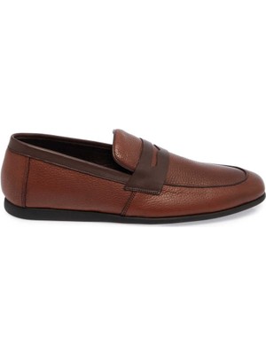 Taba Deri Erkek Loafer - E24I1AY56590-B67