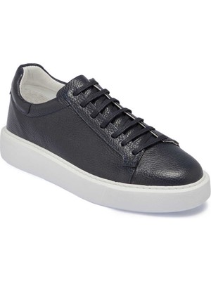 Tergan Lacivert Deri Erkek Sneaker - E24I1AY56697-A38  Lacivert