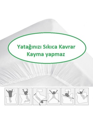 setekshome Micro Fitted Full Kenar Su Sıvı Geçirmez Alez Yatak Koruyucu Beyaz