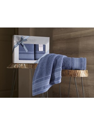 Karna Home Ladin 2'li %100 Pamuk Banyo Havlu Seti