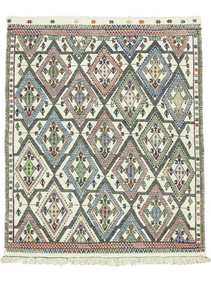 Soho Antiq Humeyn Geometrik Tasarımlı Yün Kilim 131X157 cm