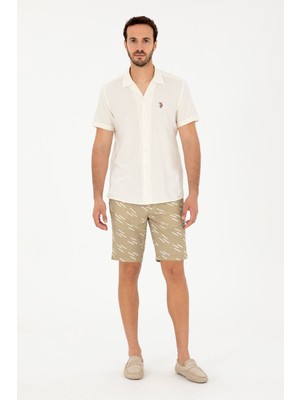 U.S. Polo Assn. Erkek Haki Şort Bermuda 50285514-VR027