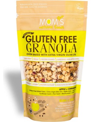 Mom's Natural Foods Glutensiz ELMALI Granola 300 G