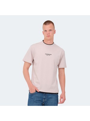 Slazenger VRENI Erkek Tişört Taş Gri