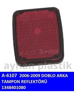 Ayhan  AYH-A6107 Arka Tampon Reflektörü Doblo 06-09