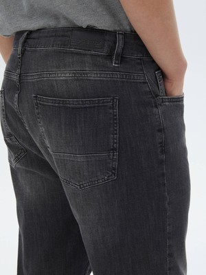 Kip Antrasit Carrot Fit Denim Pamuk Karışımlı Pantolon