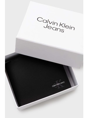 Calvin Klein Logolu Deri Cüzdan K50K512172BEH Erkek Cüzdan K50K512172 Beh