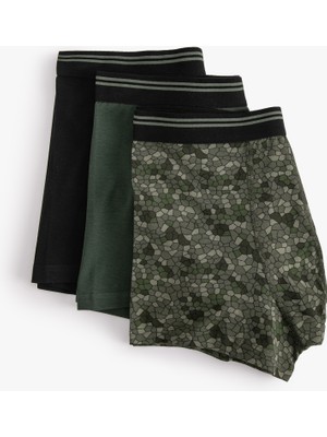 Koton 3'lü Boxer Seti Geometrik Baskılı Çok Renkli